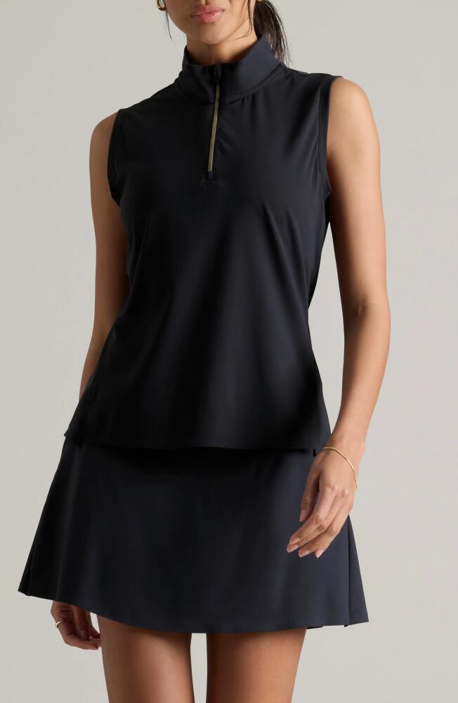 Rhone Course to Court Sleeveless Half Zip Top in Black Cover