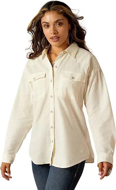 Ariat Wilkes Blouse Shirt (Cloud Dancer) Women's Clothing Cover