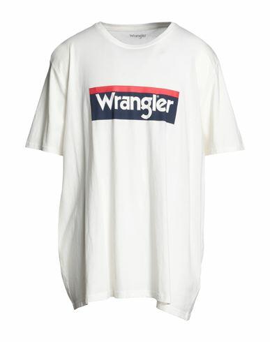 Wrangler Man T-shirt Ivory Cotton Cover