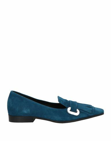 Carmens Woman Loafers Deep jade Leather Cover