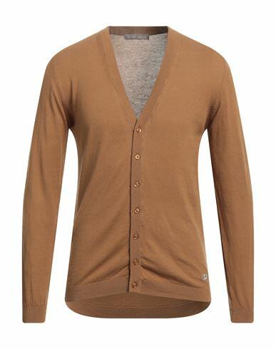 Yes Zee By Essenza Man Cardigan Camel Cotton Cover