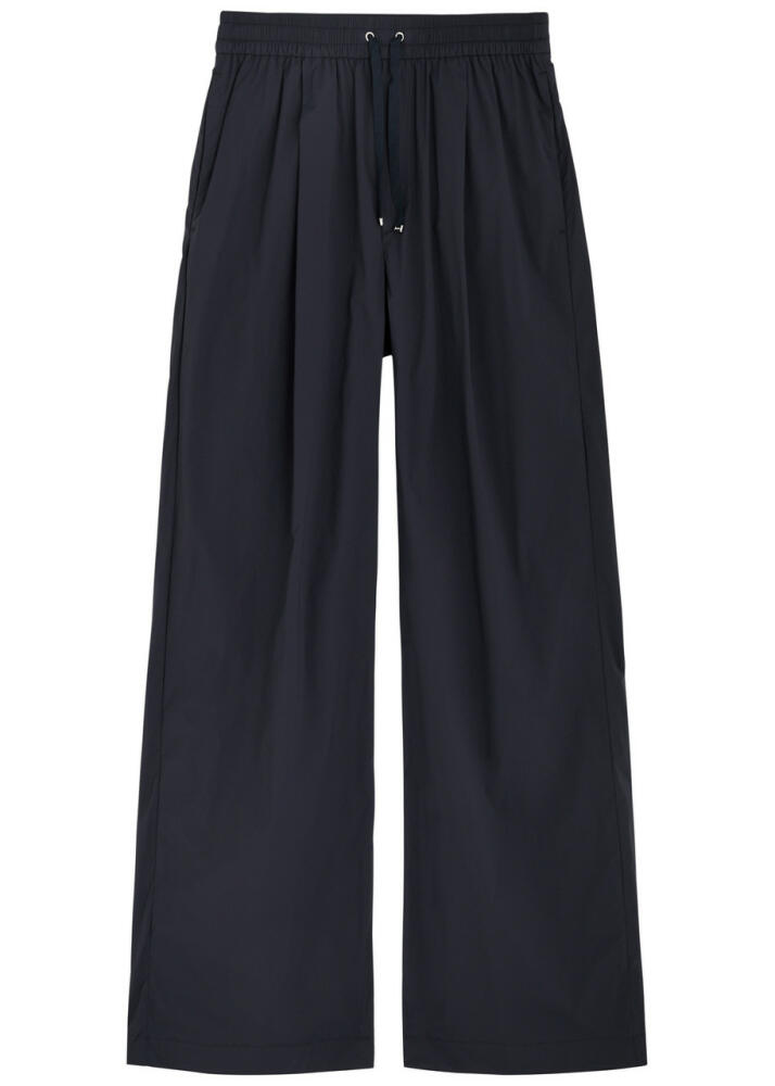 Herno Wide-leg Stretch-nylon Trousers - Navy Cover