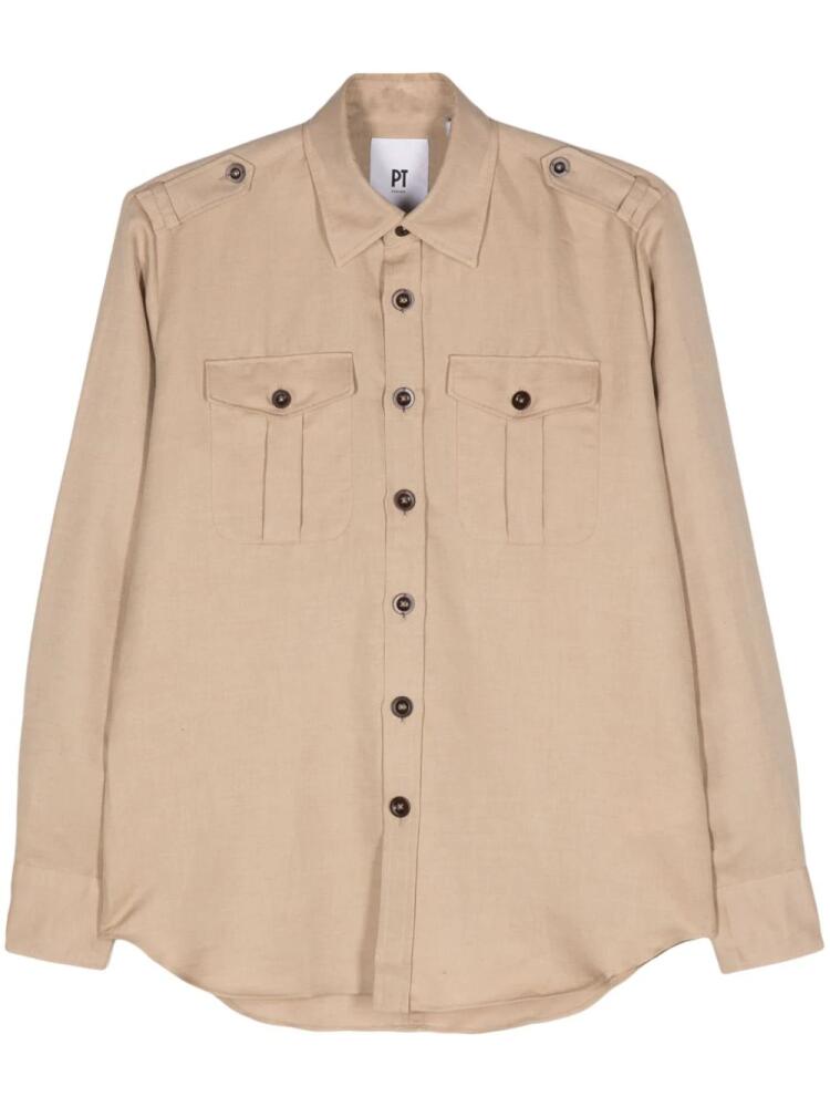 PT Torino long-sleeve shirt - Neutrals Cover