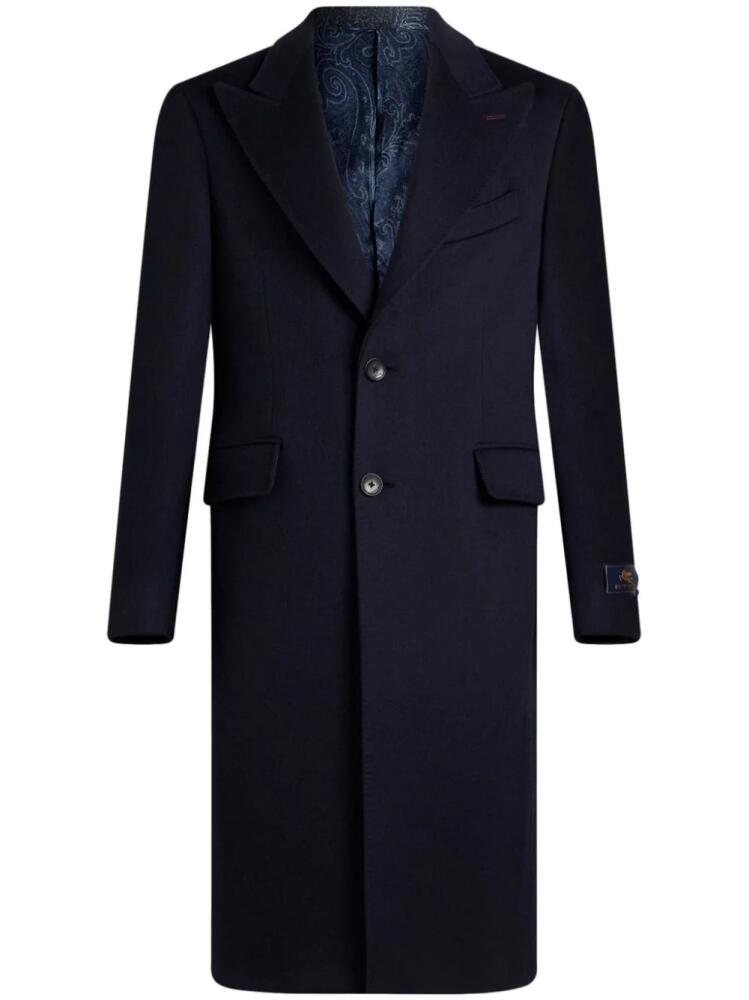 ETRO cashmere coat - Blue Cover