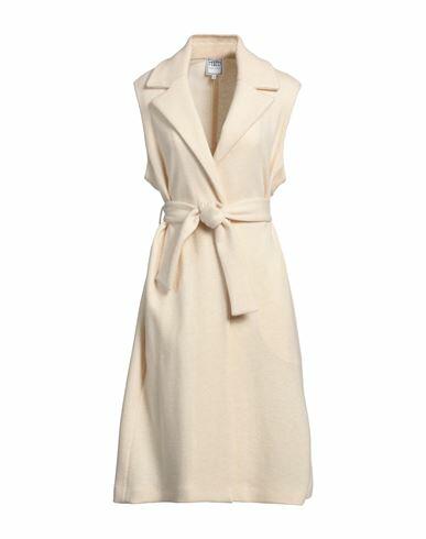 Fedeli Woman Coat Beige Cashmere, Lycra Cover