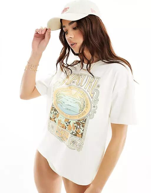 Ripcurl long days relaxed T-shirt in white Cover