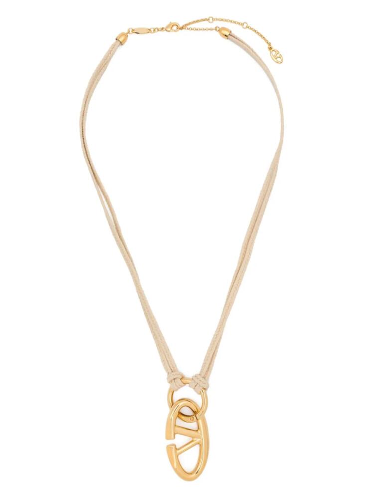 Valentino Garavani Bold Edition Vlogo necklace - Neutrals Cover