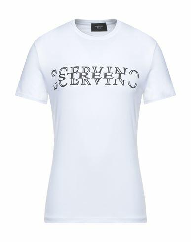 Scervino Man T-shirt White Cotton, Elastane Cover