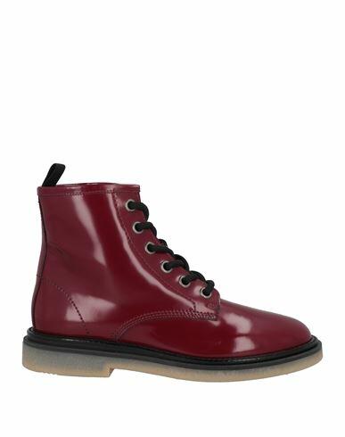 Agl Woman Ankle boots Brick red Leather Cover