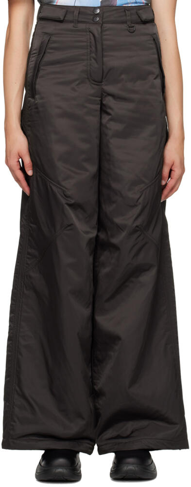 OPEN YY Brown Wide-Leg Trousers Cover