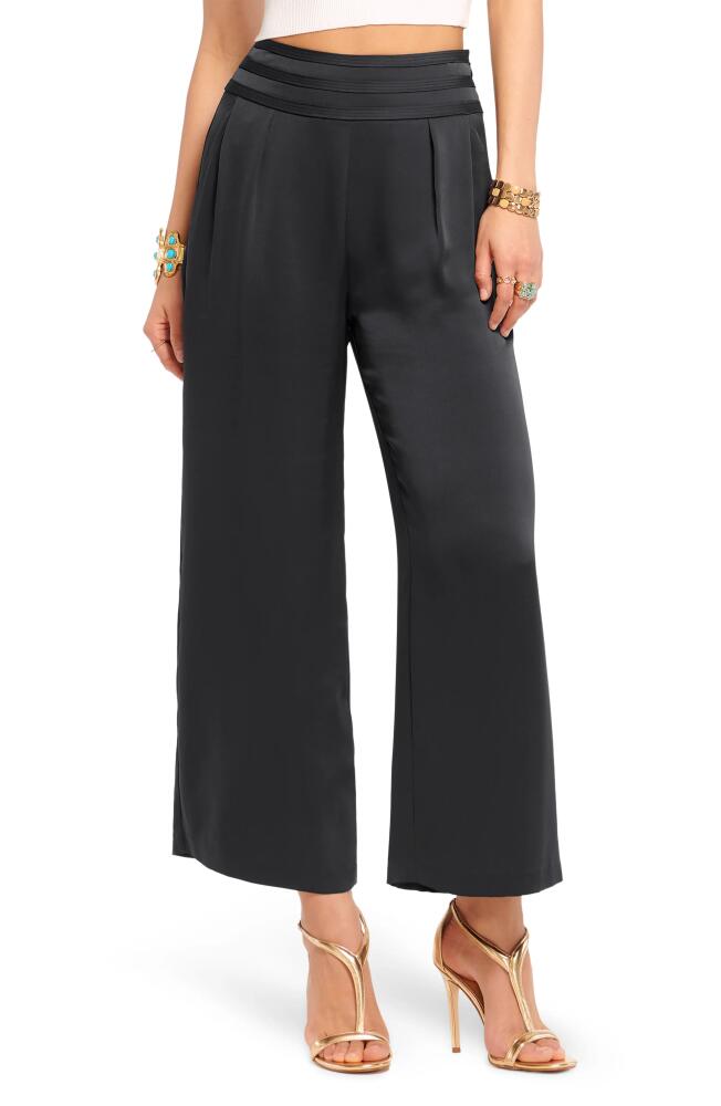 Ramy Brook Joss Crop Satin Pants in Black Cover