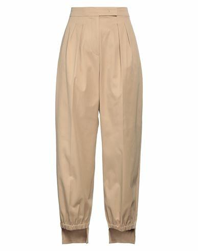 Max Mara Woman Pants Beige Cotton, Elastane Cover