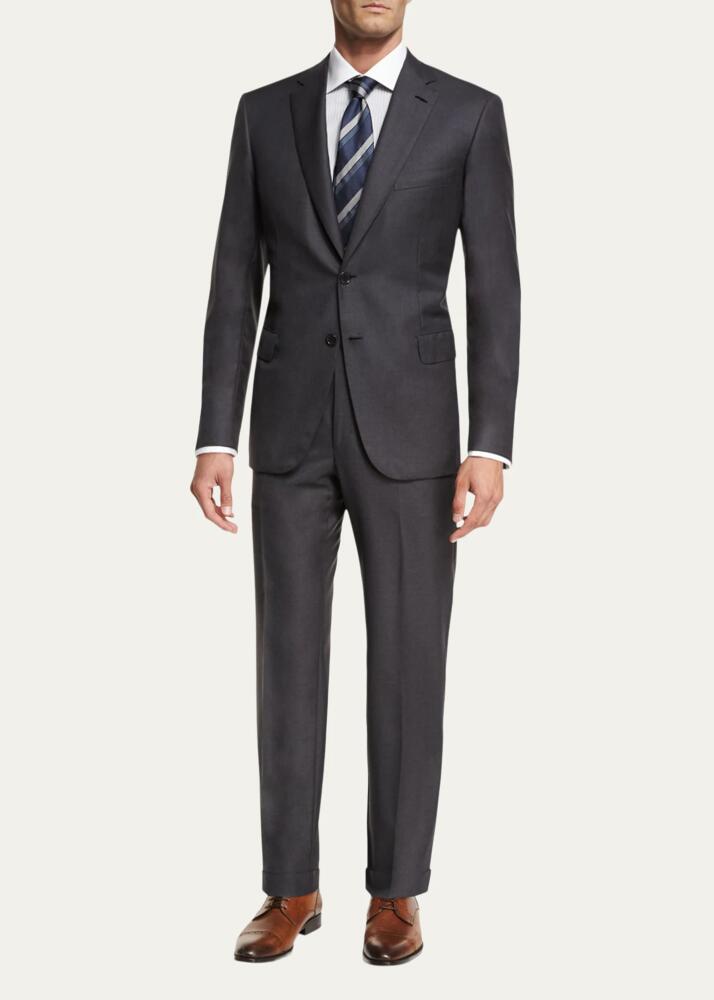 Brioni Men's Brunico Virgin Wool Two-Piece Suit Cover