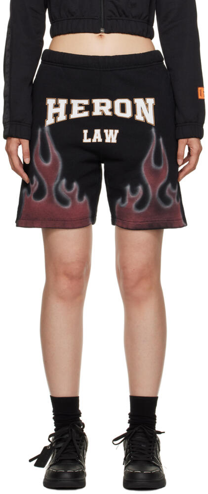 Heron Preston Black Heron Law Flames Shorts Cover