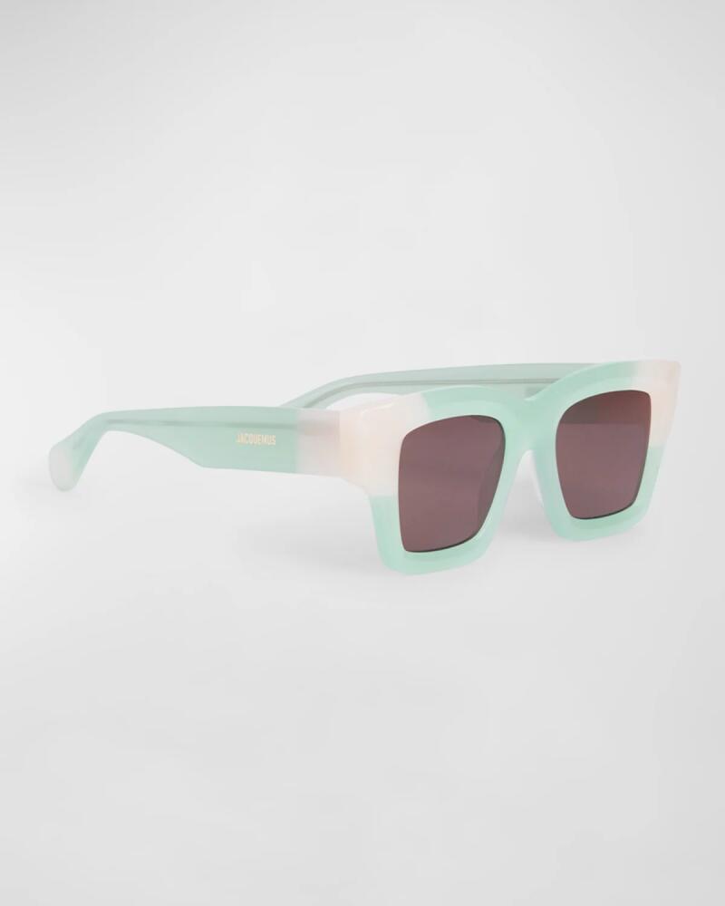 Jacquemus Les Lunettes Baci Square Acetate Sunglasses Cover