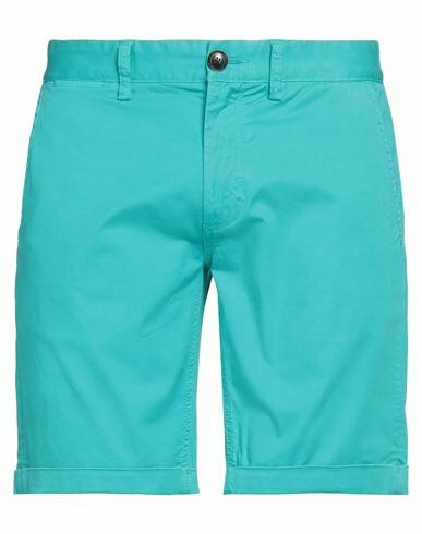 Sun 68 Man Shorts & Bermuda Shorts Turquoise Cotton, Elastane Cover