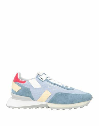 Ghōud Venice Man Sneakers Slate blue Leather, Textile fibers Cover