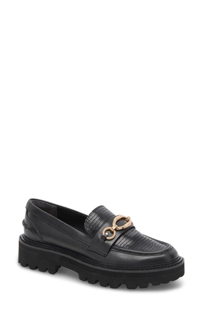 Dolce Vita Mambo Platform Loafer in Black Multi Leather Cover