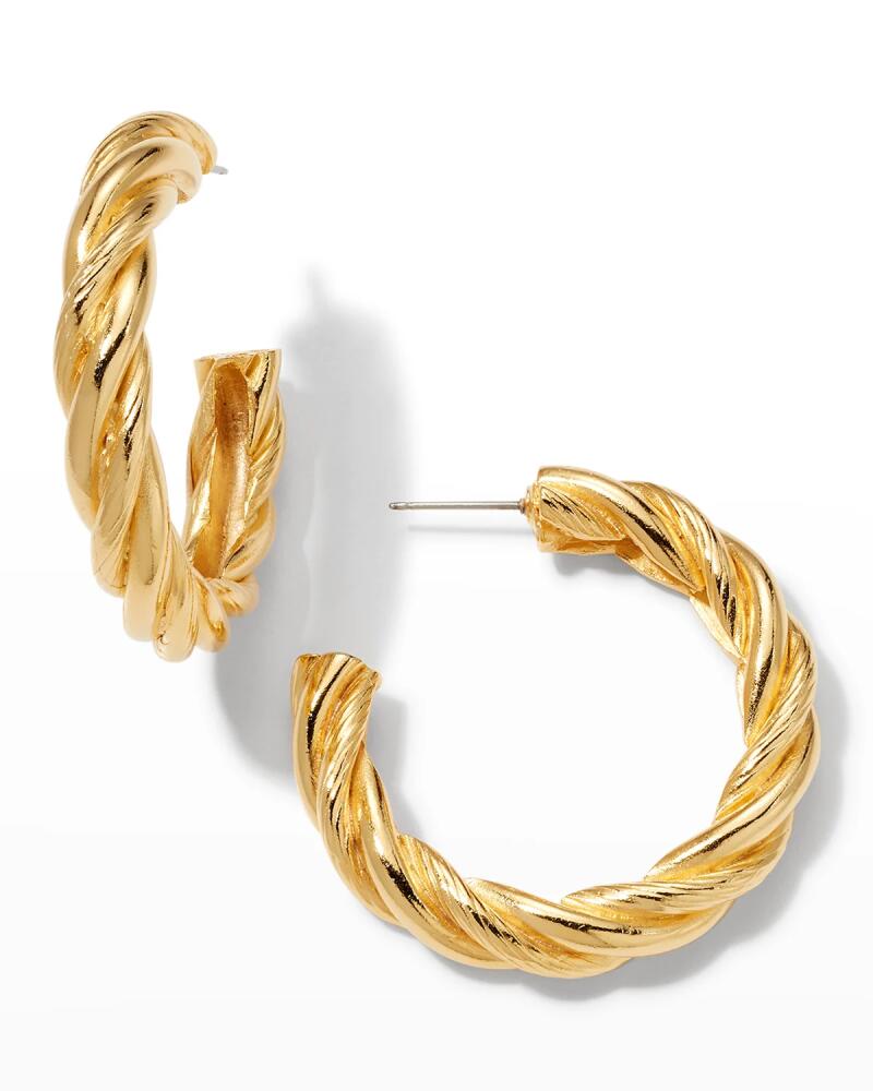 Ben-Amun Twisted Gold Hoop Earrings Cover