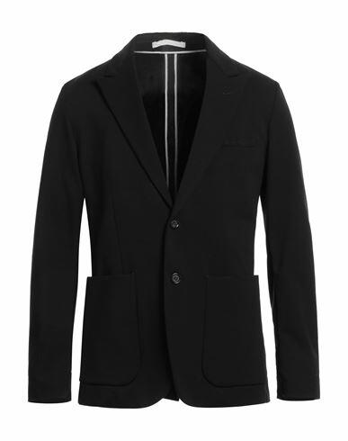 Paolo Pecora Man Blazer Black Viscose, Polyamide, Elastane Cover