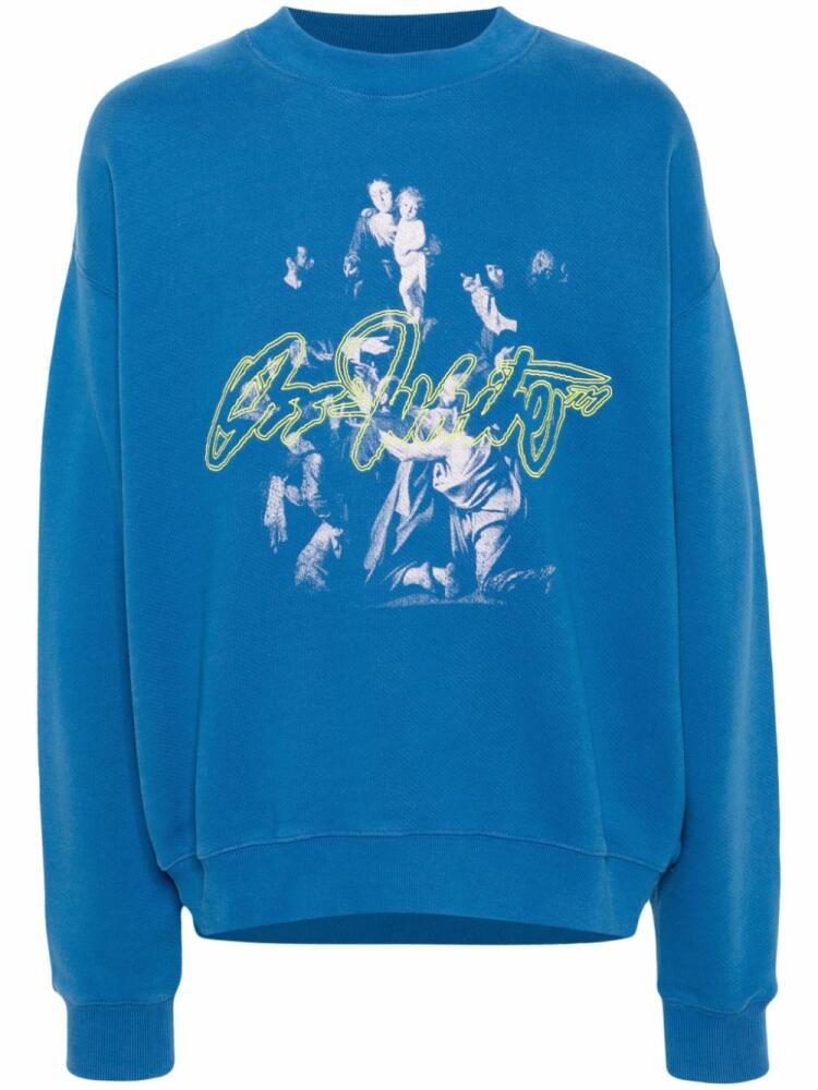 Off-White Script Mary sweatshirt - Blue Cover