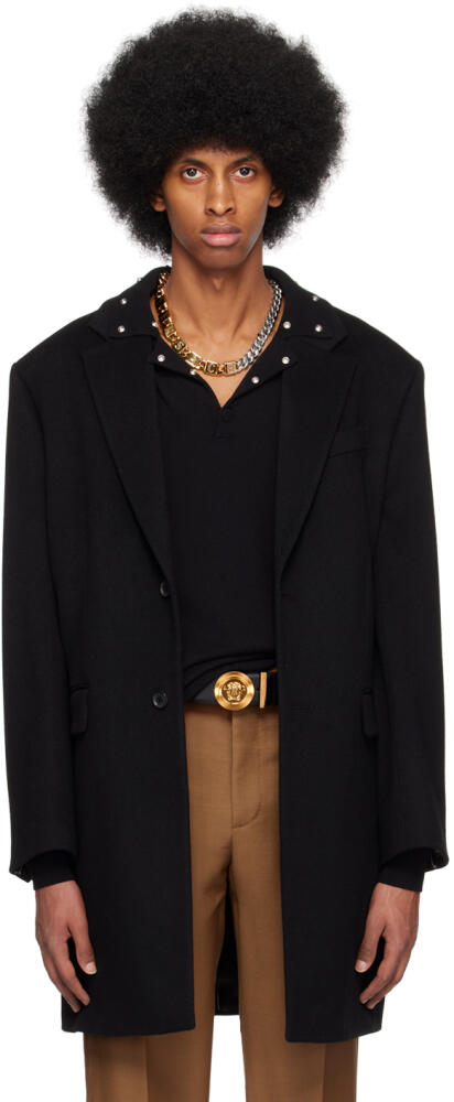 Versace Black Slim Coat Cover