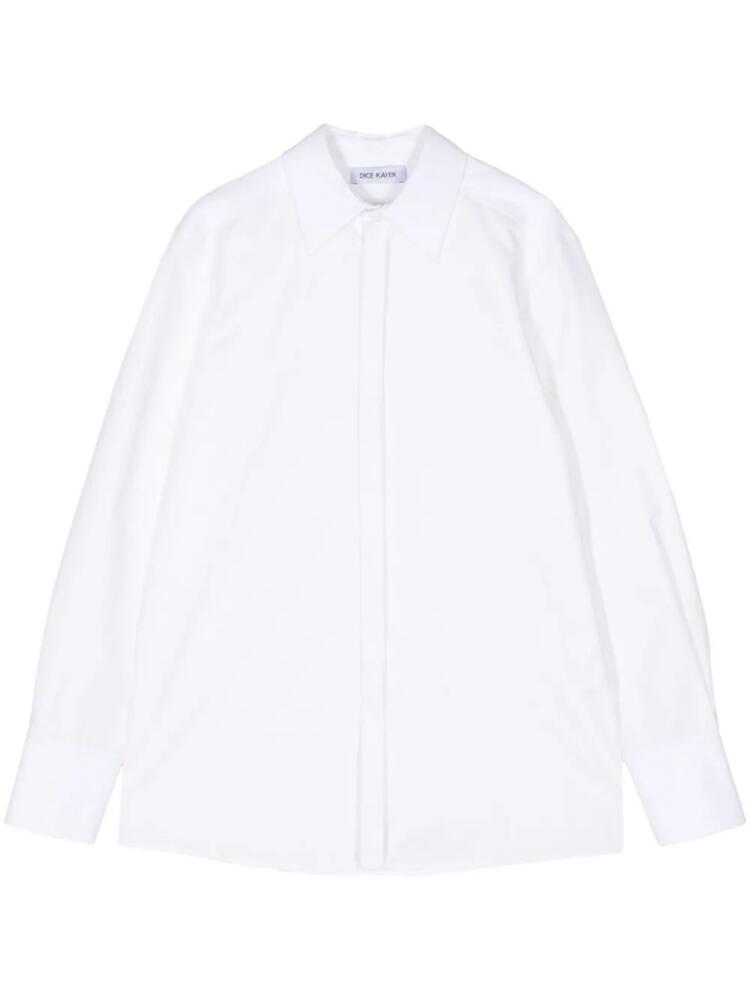 Dice Kayek pointed-collar cotton shirt - White Cover