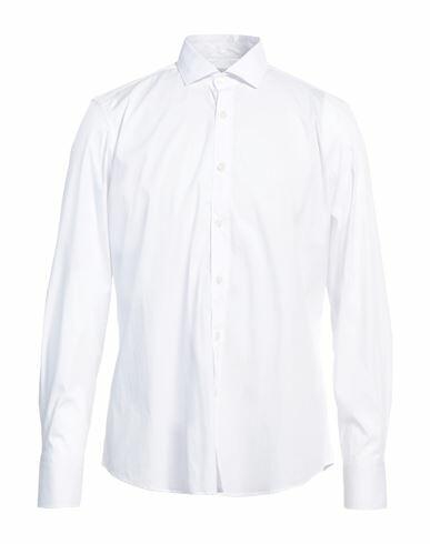 Bagutta Man Shirt White Cotton, Polyamide, Elastane Cover