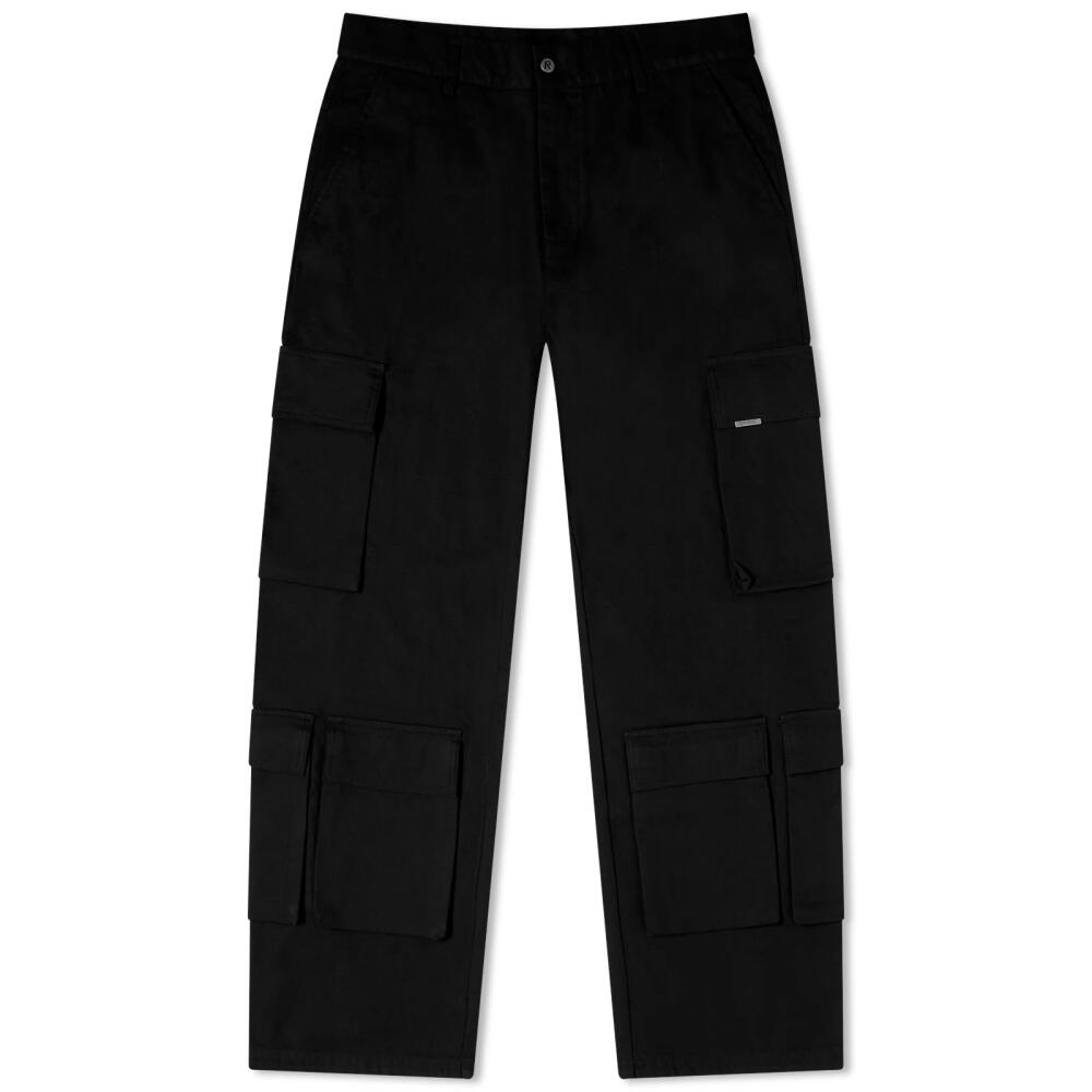 Represent Men's Baggy Cargo Pant in Black Cover