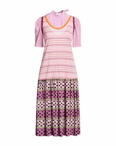 Marni Woman Midi dress Fuchsia Cotton, Silk Cover