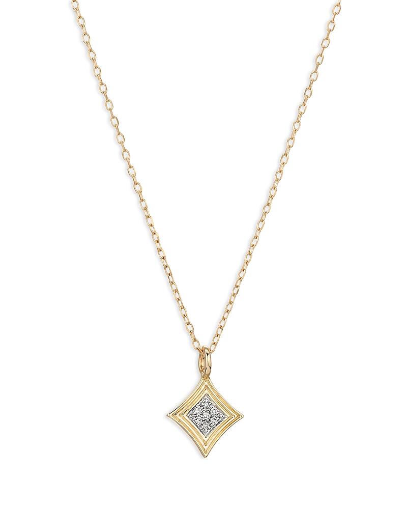 Adina Reyter 14K Yellow Gold Make Your Move Diamond Cluster Pendant Necklace, 17-18 Cover