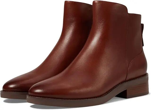 Cole Haan Ramona Ankle Bootie Waterproof (Dark Cuoio Leather Waterproof) Women's Boots Cover