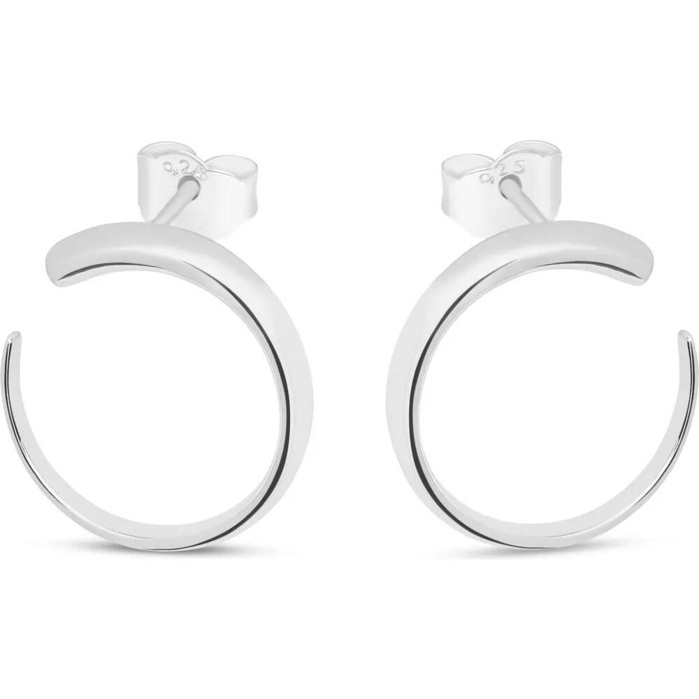 Lucy Quartermaine Large Luna Studs in Sterling Silver Cover