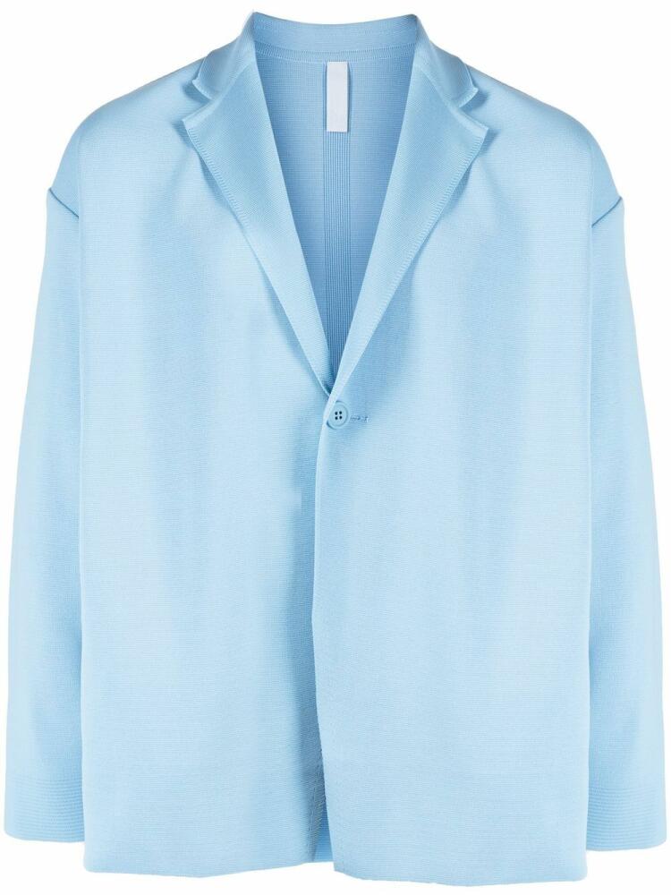 CFCL pintuck notched-collar blazer - Blue Cover