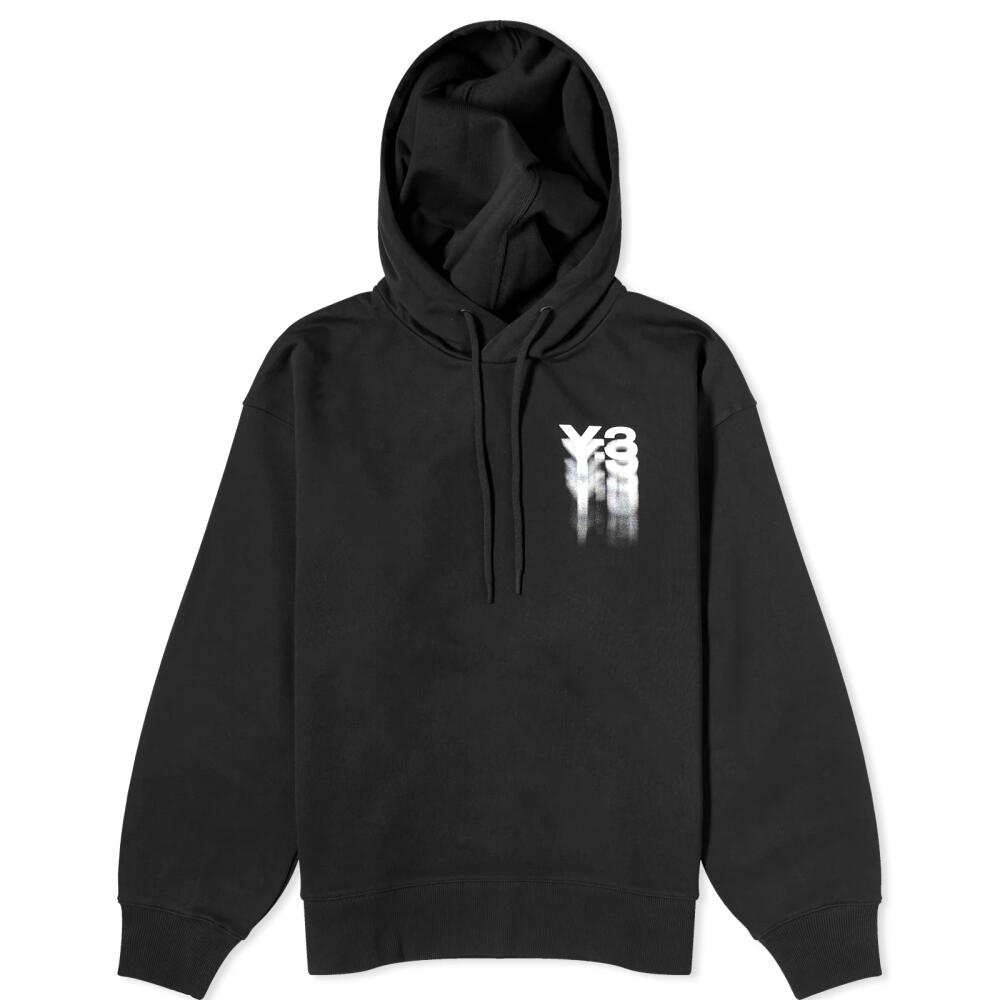 Y-3 Men's Graphics Hoodie in Black Cover