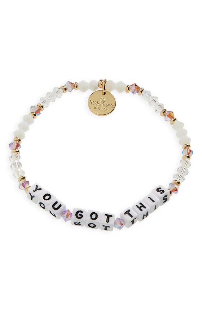 Little Words Project You Got This Stretch Bracelet in Multi/White Cover