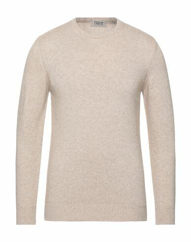 Tsd12 Man Sweater Beige Wool, Viscose, Polyamide, Cashmere Cover