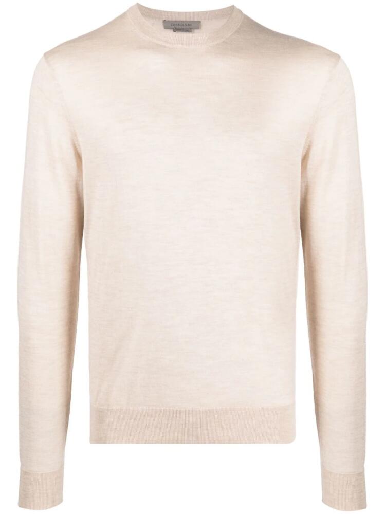 Corneliani fine-knit long-sleeve jumper - Neutrals Cover