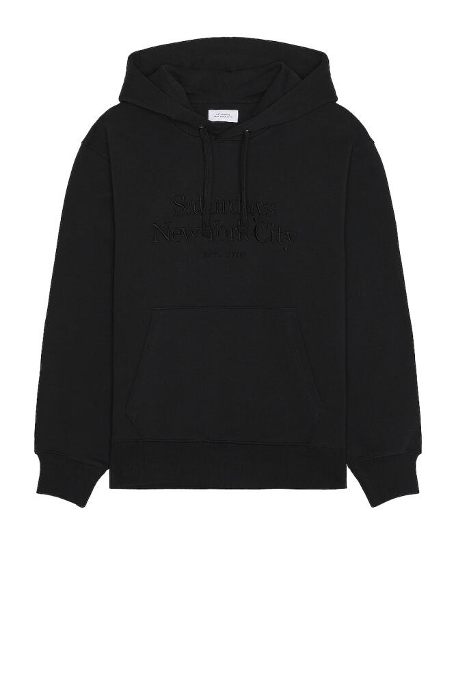 SATURDAYS NYC Ditch Miller Standard Hoodie in Black Cover