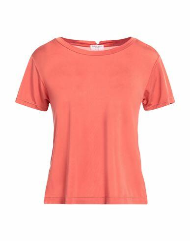 Wool & Co Woman T-shirt Rust Cupro, Elastane Cover