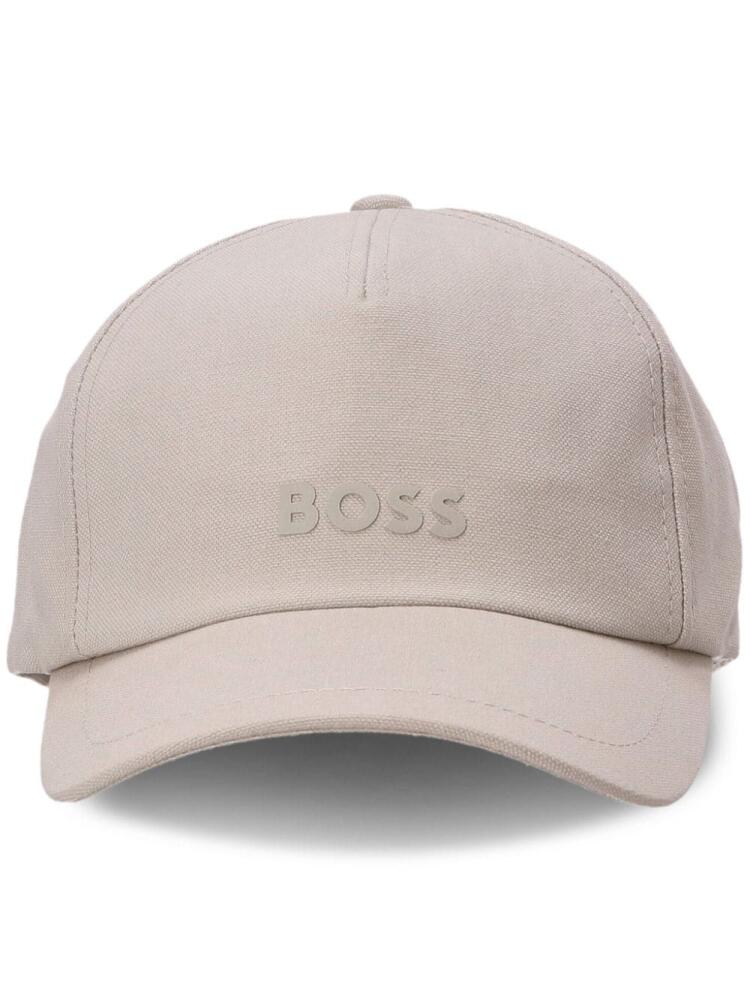 BOSS logo-print cotton cap - Neutrals Cover