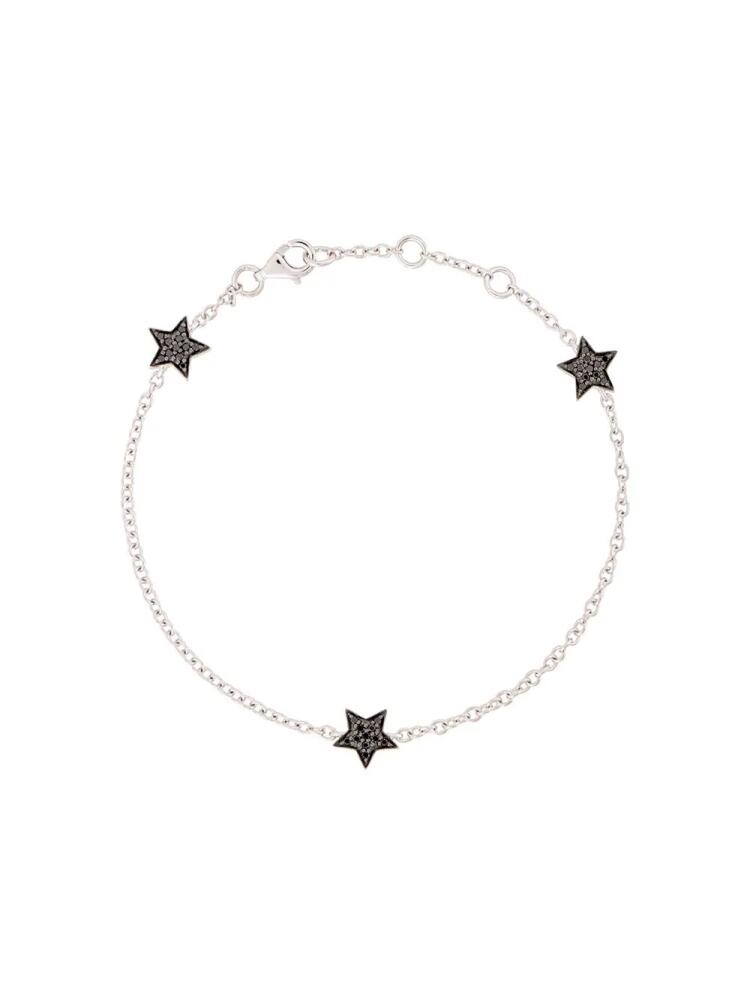 ALINKA 18kt white gold STASIA MINI Triple Star diamond bracelet - Metallic Cover