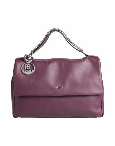 Rǝbelle Woman Handbag Deep purple Ovine leather Cover