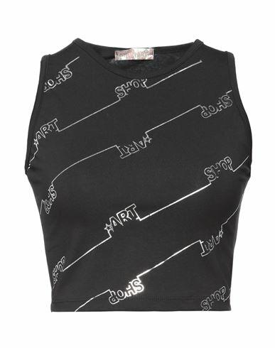 Shop ★ Art Woman Top Black Cotton, Elastane Cover