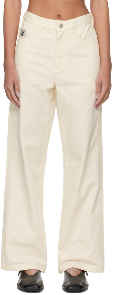 Bode Off White Knolly Brook Trousers Cover