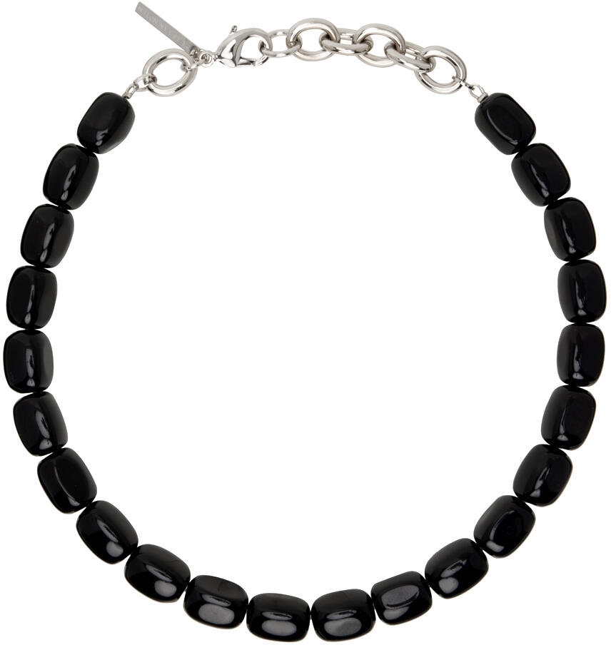 Dries Van Noten Black Natural Stone Necklace Cover