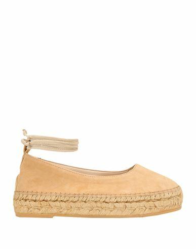 8 By Yoox Woman Espadrilles Beige Ovine leather Cover