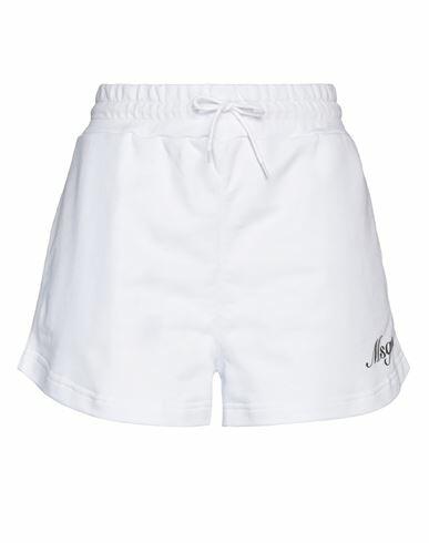 Msgm Woman Shorts & Bermuda Shorts White Cotton Cover