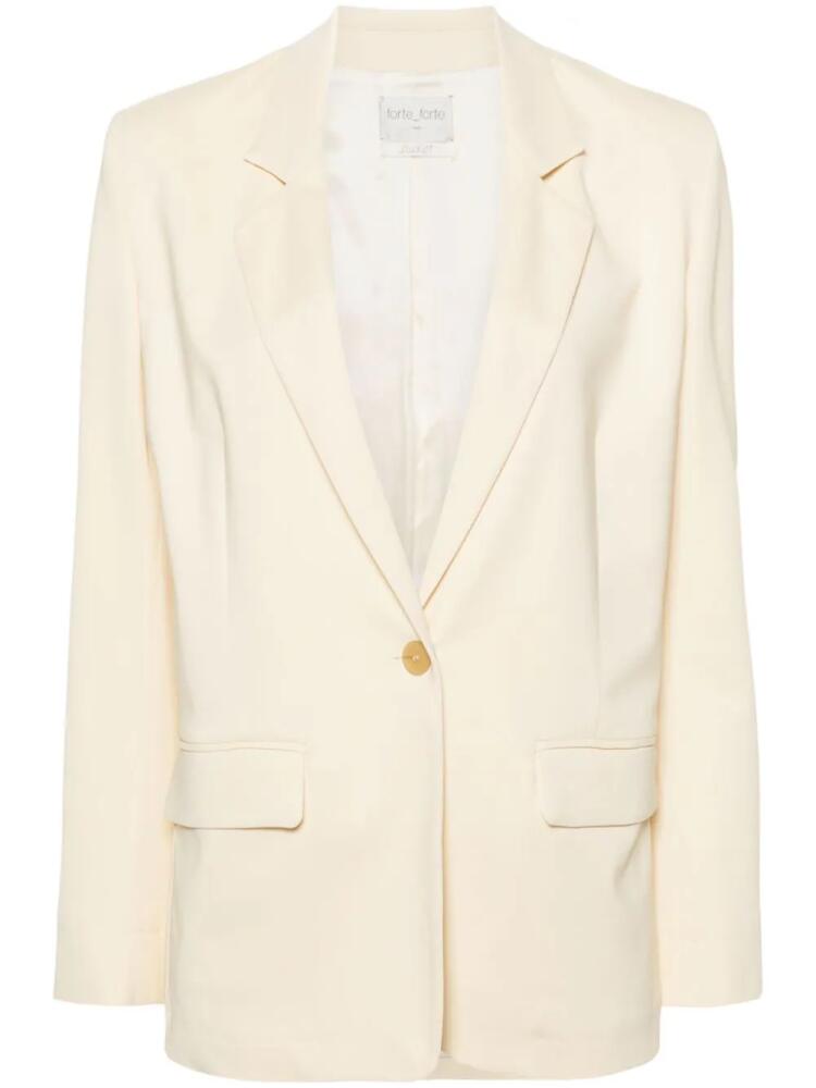 Forte Forte notched-lapels single-breasted blazer - Neutrals Cover