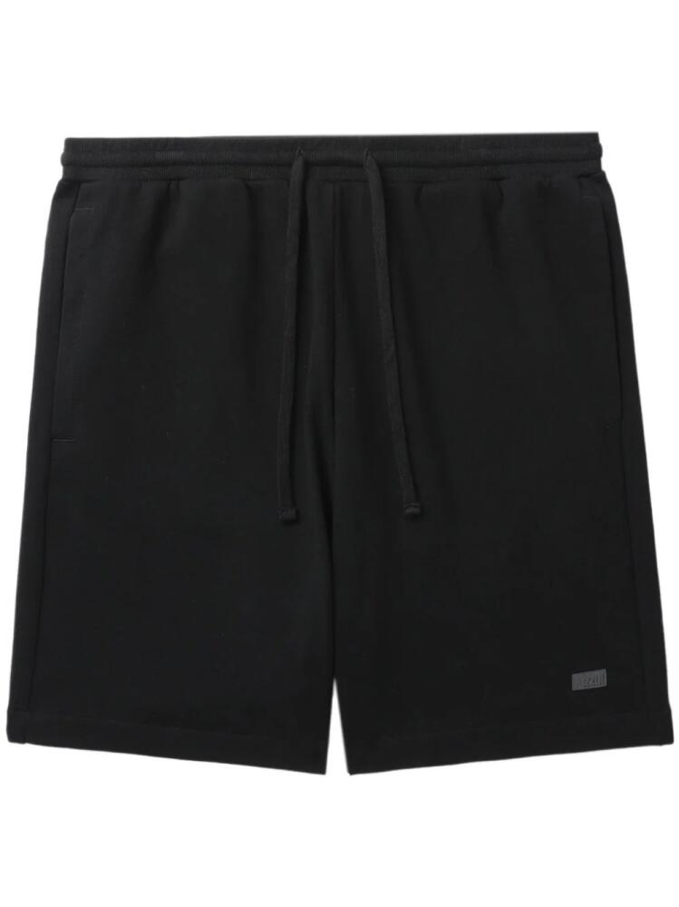 izzue drawstring-waist cotton shorts - Black Cover